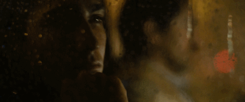 In the car in the rain Chavez and Gomez in the car, in the rain